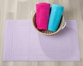 Tapetes de banho 100% algodão em lilas qualidade premium 1.000 gr./m2: Lilás 1 tapete banho 100% algodão penteado 50x80 cm premium 1.000 gr./m2 mesma cor