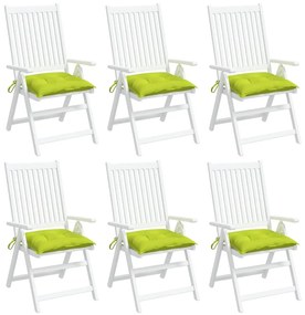 vidaXL Almofadões móveis de paletes 6pcs tecido oxford verde brilhante