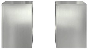 Suportes para Plantas Externos Pilar 2 pcs 24x24x35 cm Aço Galvanizado