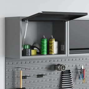 Armário de Ferramentas VidaXL Para Montar na Parede com Porta Elevada