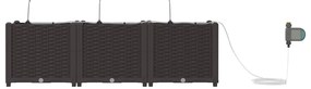 Jardineiras de Jardim 1 pc Castanho 120 x 40 x 37.5 cm Plástico
