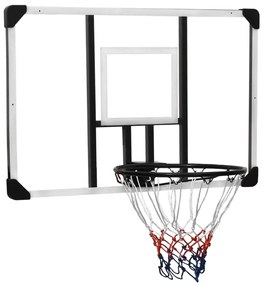 vidaXL Tabela de basquetebol 106x69x3 cm policarbonato transparente