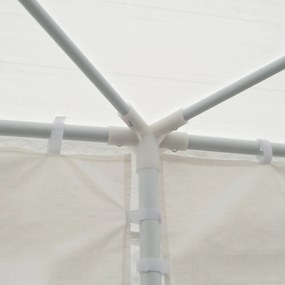 Outsunny Tenda para Festas 5,83x2,95x5,55m com 4 Paredes Laterais e 2 Janelas Tenda de Exterior com Estrutura de Aço para Festas Eventos Casamentos Branco