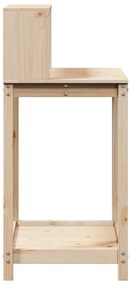 Mesa de jardinagem c/ prateleiras 82,5x50x109,5 cm pinho maciço