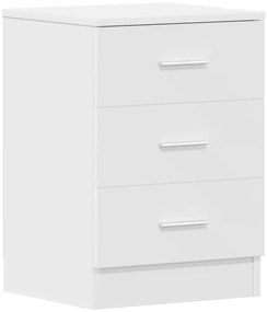 Mesas de cabeceira 2 pcs derivados de madeira branco
