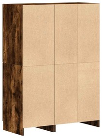 2pcs armário de cozinha conjunto deriv. madeira carvalho fumado