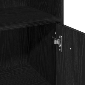 Conjunto de Móveis para Casa de Banho vidaXL 3 peças Carvalho Preto Ma