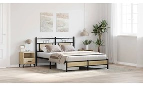 Estrutura cama s/ colchão derivados de madeira carvalho sonoma