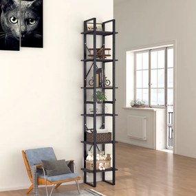 vidaXL Estante c/ 6 prateleiras 40x30x210 cm derivados madeira cinza