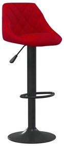 Bancos de bar 2 pcs veludo vermelho tinto
