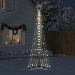 LED Árvore de Natal 495 LEDs Coloridos 300,5 cm