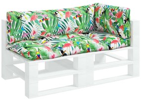 Almofadões p/ móveis de paletes 3 pcs tecido oxford multicor