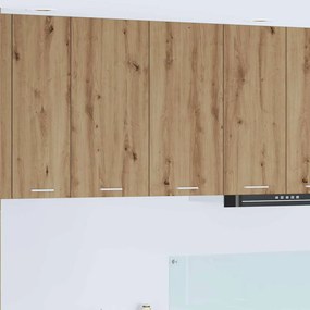 vidaXL Armário suspenso Riga Carvalho Artesanal 80 x 31 x 80 cm