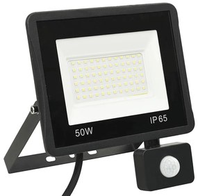 Projetor c/ iluminação LED e sensor 50 W branco frio
