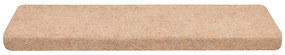 Tapetes de escada autoadesivos 30 pcs 65x21x4 cm creme