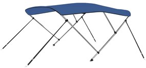vidaXL Toldo em 3 arcos Bimini 183x160x137 cm azul