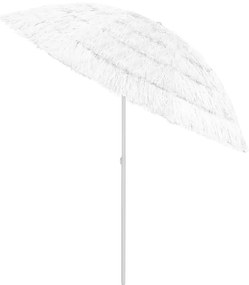 Guarda-sol de praia Hawaii 240 cm branco
