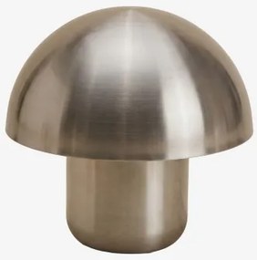 Lâmpada De Mesa ↑30 Cm Em Ferro Zyora Cinzento Escovado - Sklum