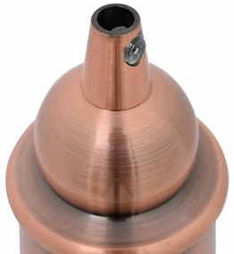 Casquilhos de lâmpadas 2 pcs Bronze vermelho E27