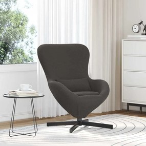vidaXL Cadeira Ovo Cinza Escuro em Tecido Estilo Lã