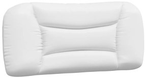 Cama com colchão 90x190 cm couro artificial branco
