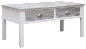 vidaXL Mesa de centro 100x50x45 cm madeira cinzento