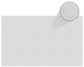 vidaXL Película p/ piscina PE solar flutuante 260x160 cm cinzento