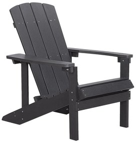 Cadeira de jardim cinzenta escura ADIRONDACK Beliani