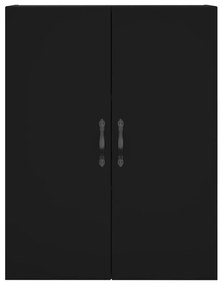 Armário alto 69,5x34x180 cm derivados de madeira preto