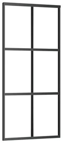 Porta deslizante c/ conj. ferragens 90x205cm vidro ESG/alumínio