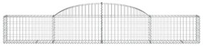 Cestos gabião arqueados 13pcs 300x30x40/60 cm ferro galvanizado