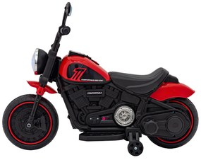 Mota elétrica para crianças 6V, Chopper FASTER, 2 a 5 anos Vermelha