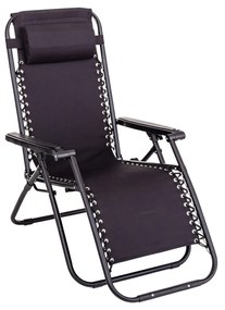 Cadeira Extensível Preto 95X65X106CM