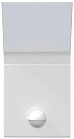 Candeeiro parede LED exterior c/ sensor alumínio fundido branco
