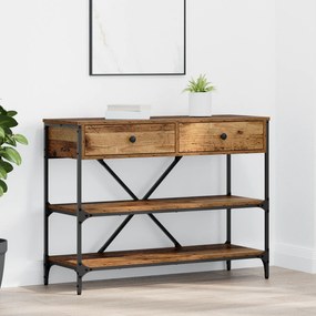 Mesa de Console Madeira Velha 100x34.5x75 cm