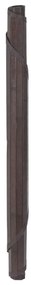 Tapete redondo 100 cm bambu castanho-escuro