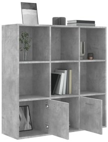 Estante 98x30x98 cm derivados de madeira cinzento cimento