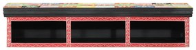 Cabide de TV Wall Mounted Multicolorido 100x30x22cm Madeira Engineered