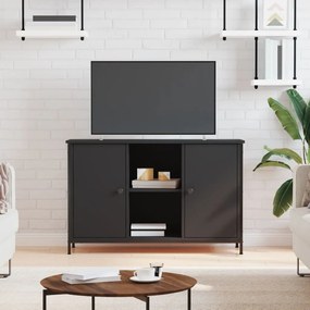 vidaXL Móvel de TV 100x35x65 cm derivados de madeira preto