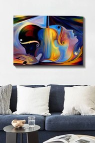 Pintura Decorativa em Tela 224339824 – Multicolor – 70 x 100 cm