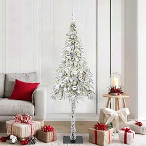 vidaXL Árvore de Natal com 300 LEDs com suporte Branco 180 cm PE e Aço