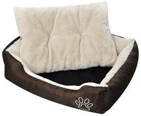 Cama para cães quente com almofadão acolchoado S