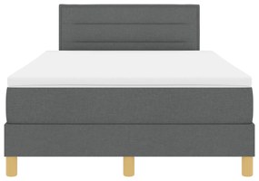 Cama Box com Colchão Cinza Escuro 120x200 cm Tecido