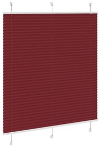 Plissado Cego Bordéus Vermelho 120x100 cm Largura Tecido