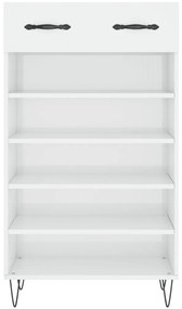 Sapateira 60x35x105 cm derivados de madeira branco brilhante