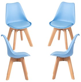Pack 4 Cadeiras Synk Kid (Infantil) - Azul claro