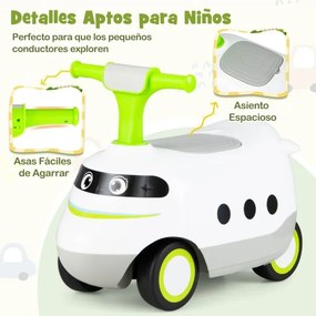 Andarilho para crianças pequenas 50 x 25,5 x 40 cm com buzina e arrumação Verde