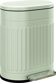 HOMCOM Lixeira 20L Tacho com tampa e pedal balde interno removível função de fecho suave 36,5 x 31,2 x 45 cm, Verde | Aosom Portugal