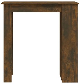Mesa de bar c/ prateleiras derivados de madeira carvalho fumado