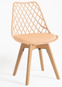 Pack 4 Cadeiras Mima - Laranja claro